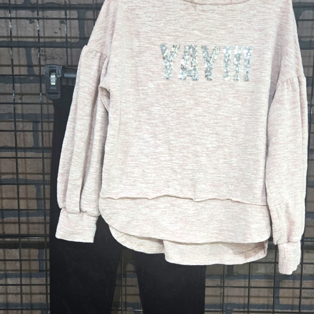 Mia Joy By Joyfolie Pink Blush Yay! Sweatshirt and Pants Bundle